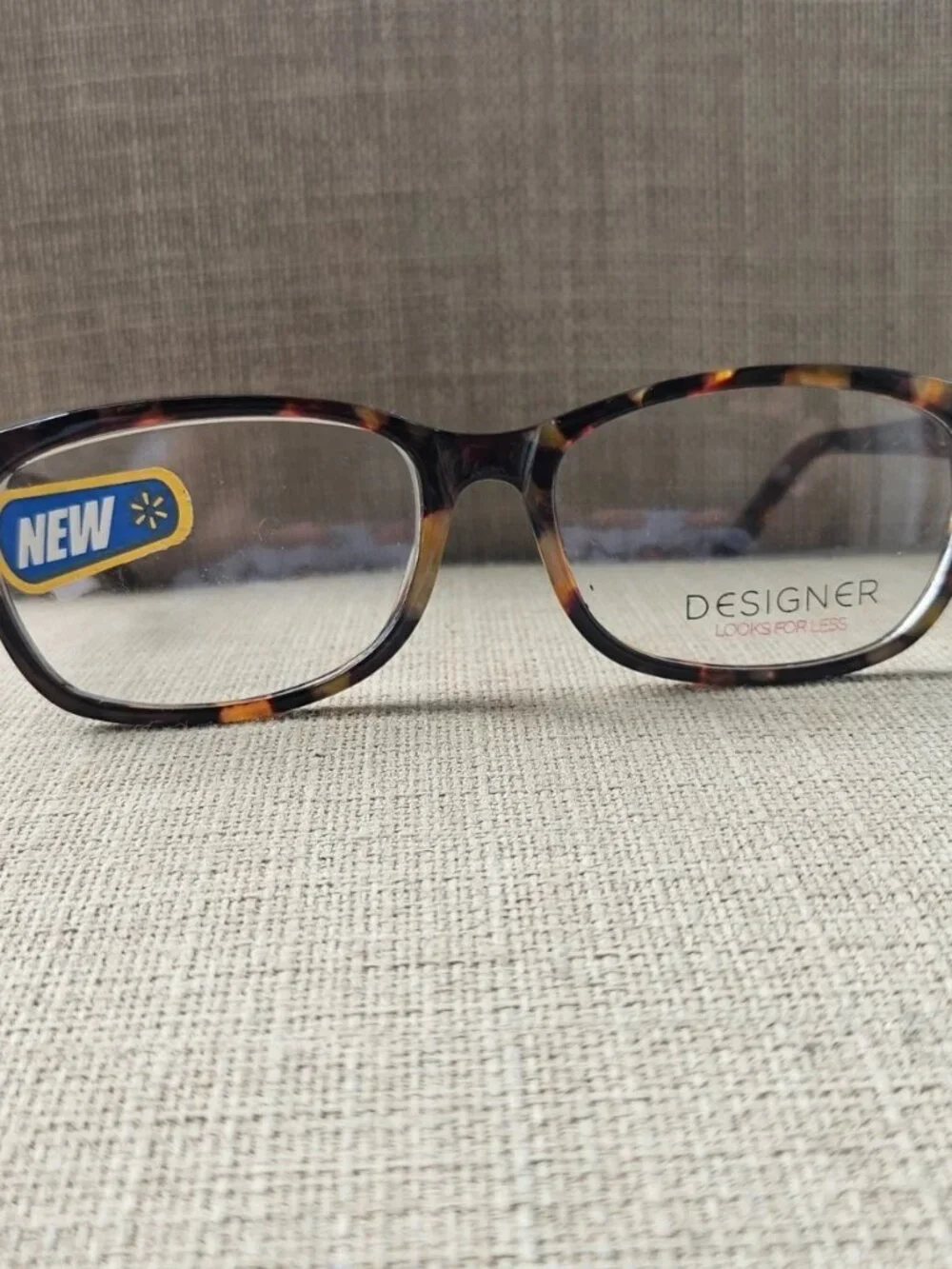 Wallmart Eyeglasses Frame Tortoise Brown Designer Look Eyewear FM13048 NWT $54